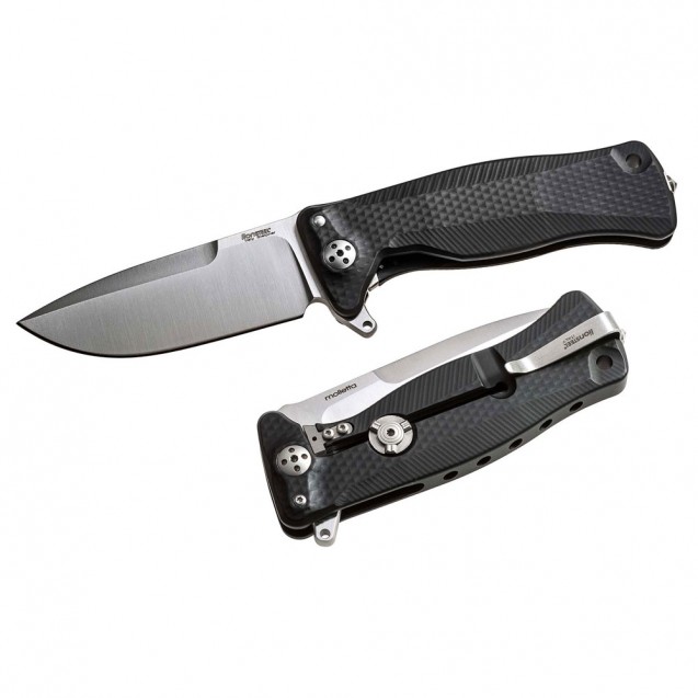 Lionsteel SR-11 Aluminum Black Solid Knife - SR11A BS