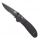 Benchmade Griptilian Black Serrated Folding Knife - 551SBK