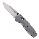 Benchmade Mini Barrage Satin Serrated G10 Folding Knife - 585S-2