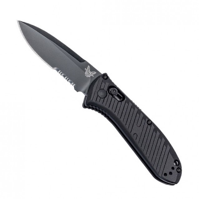 Benchmade Mini Presidio II Black Serrated Folding Knife 5750SBK