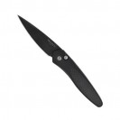 Pro-Tech Newport Blk W/ Crbn Fiber Blk Blade - 3416