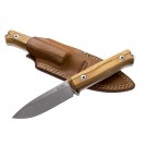 LionSteel B40 Olive Wood Bushcraft Fixed Blade Knife - B40 UL