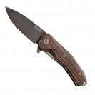 LionSteel KUR Santos Wood Folding Knife - KUR BST