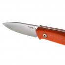 LionSteel M1 G10 Orange Bushcraft Fixed Blade Knife - M1 GOR