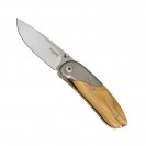 LionSteel Mini Santos Olivewood Folding Knife - 8200 UL