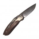 Lionsteel Mini Santos Wood Folder Knife - 8200 ST