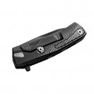LionSteel ROK Black Blade Aluminum Solid Folding Knife - ROK A BB
