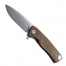 LionSteel ROK Bronze Titanium Solid Folding Knife - ROK B