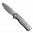 LionSteel ROK Gray Titanium Solid Folding Knife - ROK G