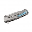 LionSteel ROK Gray Titanium Solid Folding Knife - ROK G