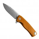 LionSteel ROK Orange Aluminum Solid Folding Knife - ROK A OS
