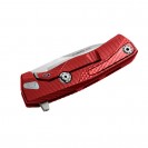 LionSteel ROK Red Aluminum Solid Folding Knife - ROK A RS