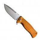 LionSteel SR11 Orange Aluminium Solid Folding Knife - SR11A OS