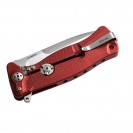 LionSteel SR11 Red Aluminium Solid Folding Knife - SR11A RS