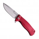 LionSteel SR22 Red Aluminium Solid Folding Knife - SR22A RS