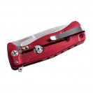 LionSteel SR22 Red Aluminium Solid Folding Knife - SR22A RS