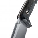 LionSteel T5 Black Canvas Micarta Fixed Blade Knife - T5 MI