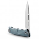 LionSteel Thrill Blue Titanium Solid Folding Knife - TL BL