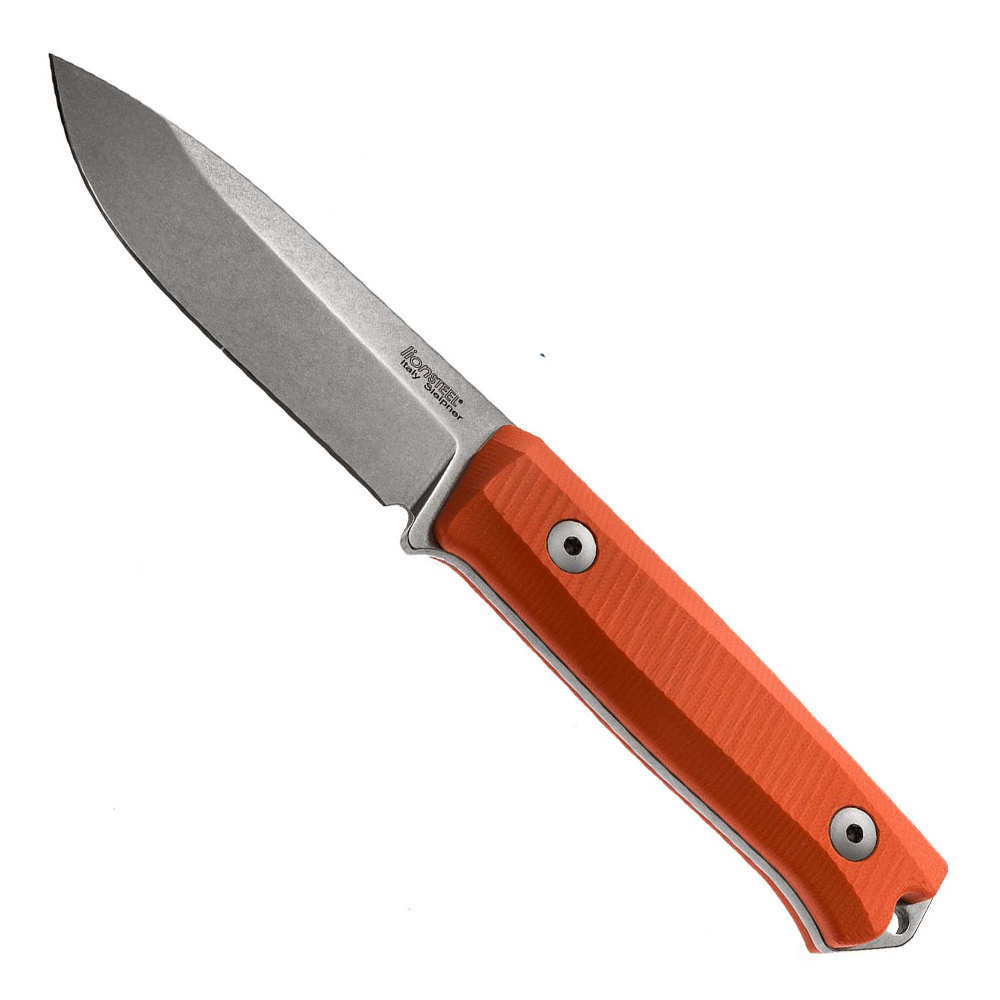 Image of LionSteel B40 G10 Orange Bushcraft Fixed Blade Knife - B40 GOR