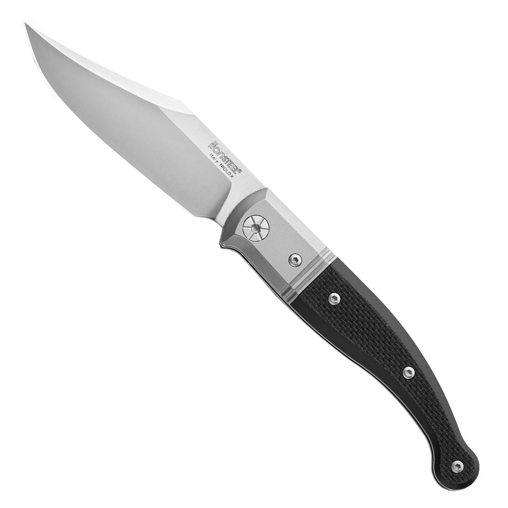 Image of LionSteel Gitano Black G10 Folding Knife - GT01 GBK