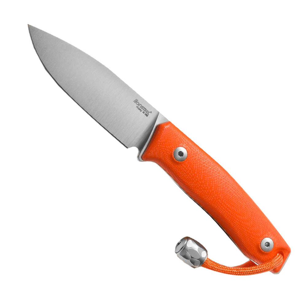 Image of LionSteel M1 G10 Orange Bushcraft Fixed Blade Knife - M1 GOR