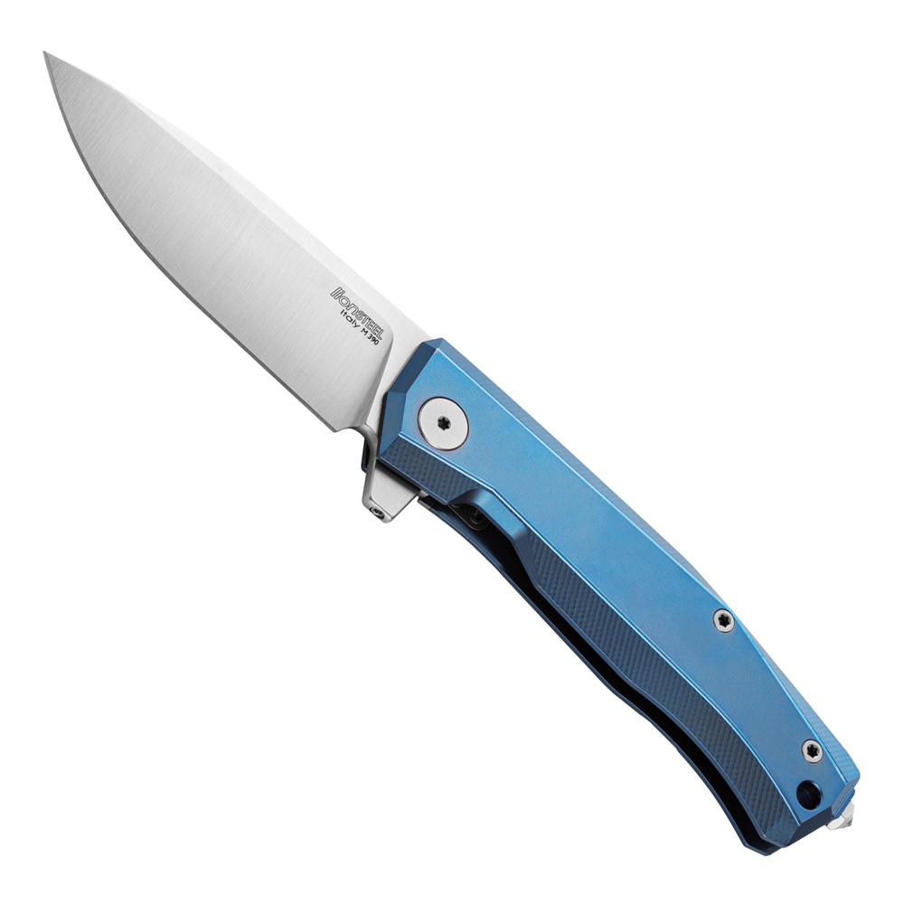 Image of LionSteel Myto Blue Titanium Folding Knife - MT01 BL