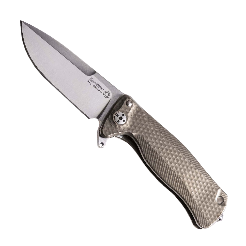Image of LionSteel SR22 Bronze Titanium Solid Folding Knife - SR22 B