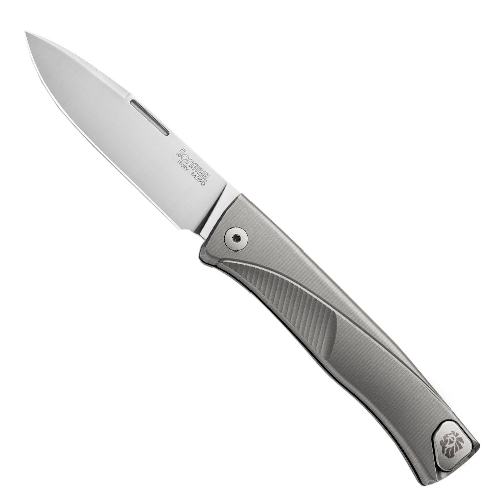 Image of LionSteel Thrill Bronze Titanium Solid Folding Knife - TL GY